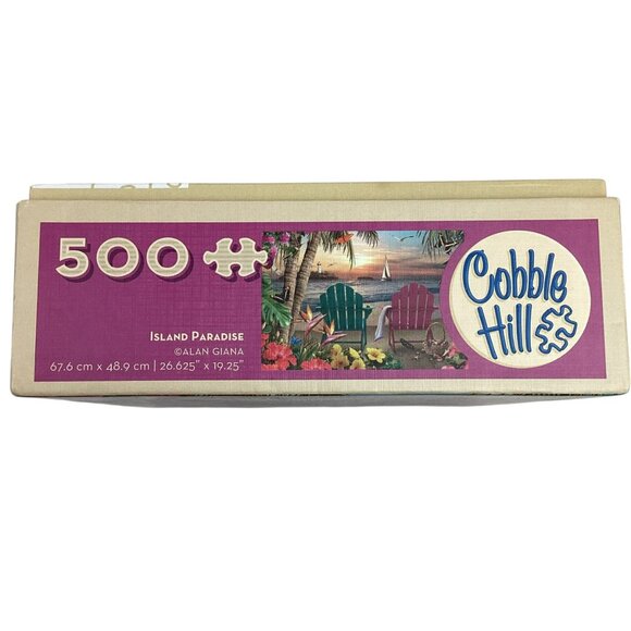 Cobble Hill "Island Paradise" 500 Piece Jigsaw Puzzle - Picture 4 of 6